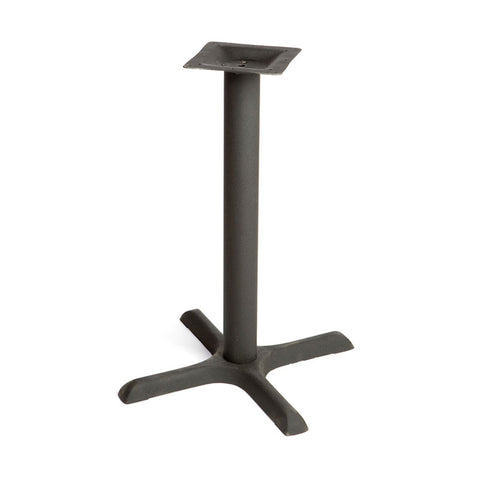 Oak Street Manufacturing B22-STD Standard Height Cross Table Base, 22 x 22 in., Black