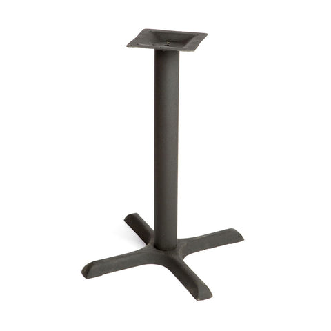 Oak Street Manufacturing B22-STD Standard Height Cross Table Base, 22 x 22 in., Black