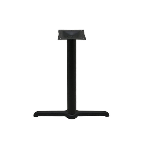 Oak Street Manufacturing B530-STD Black Standard Height Table Base with 5" x 30" Base Spread