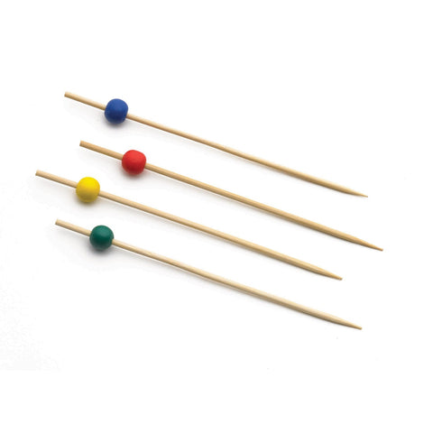 TableCraft Products BAMBA35 3-1/2" Assorted Color Bamboo Cash & Carry Picks