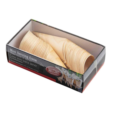 TableCraft Products BAMDCN5 Mini Disposable Serving Cone, 1.5 oz