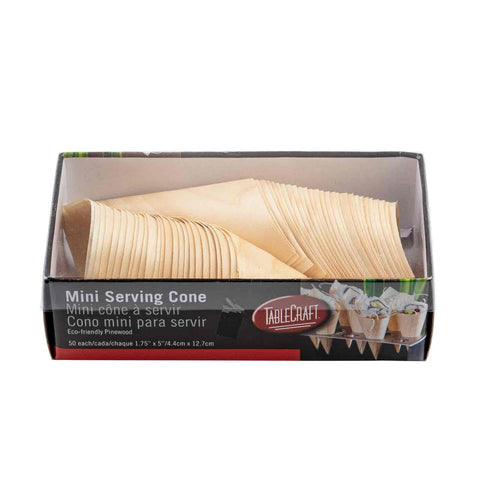 TableCraft Products BAMDCN5 Mini Disposable Serving Cone, 1.5 oz