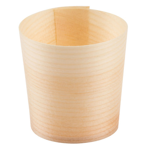 Tablecraft Products BAMDCP2 2 oz Mini Wooden Disposable Serving Cup