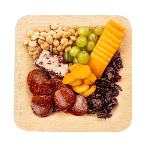 TableCraft Products BAMDSP10 10 Inch Square Bamboo Disposable Plate