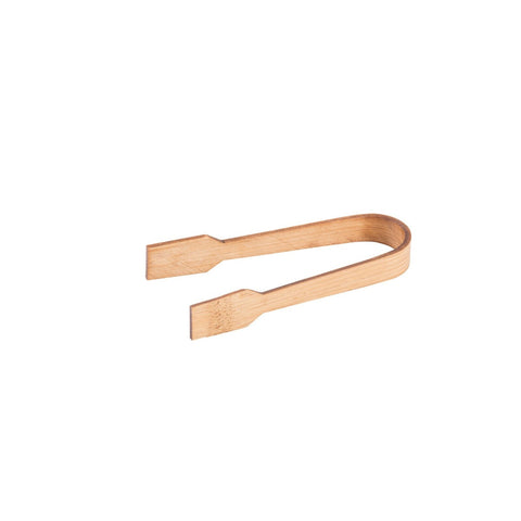 TableCraft Products BAMDT35 3.5" Bamboo Paddle Tongs - 12 Per Pack