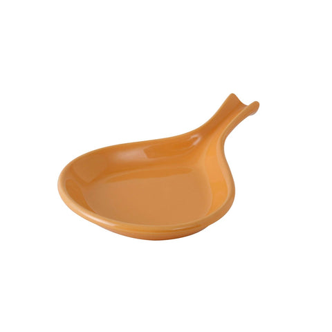 Tuxton China BAP-100 12 oz. Caramel Fry Pan Server