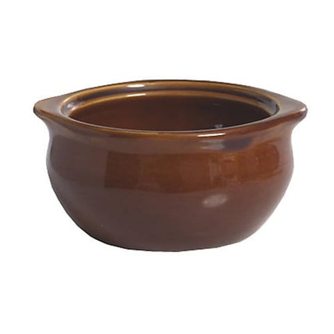 Tuxton China BAS-1203 12 oz. Caramel China Onion Soup Crock