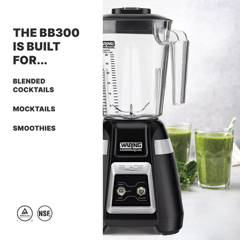 Waring BB300 Blade Series 48 oz Commercial Bar Blender with Toggle Switch