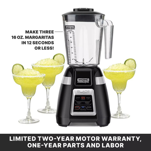 Waring BB340 Blade Series 1 HP Commercial Blender with Touchpad Controls and 99-Second Timer