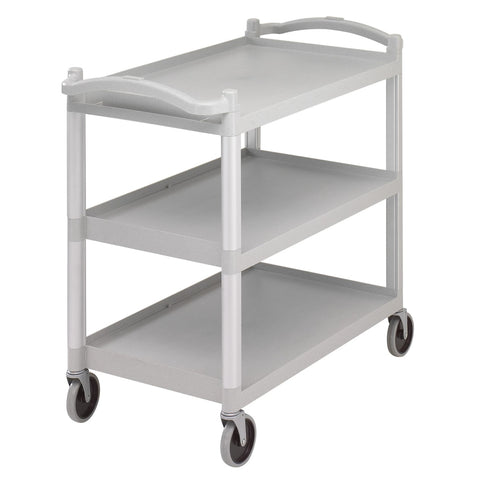 Cambro BC340KD110 Black 3-Shelf KD Large Utility Cart