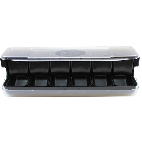 TableCraft Products BCD6000BK First In, First Out Garnish Station Bar Condiment Holder