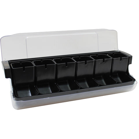 TableCraft Products BCD6000BK First In, First Out Garnish Station Bar Condiment Holder