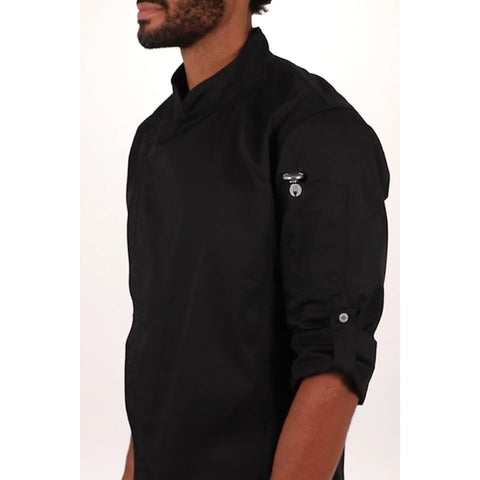 Chef Works BCLZ008BLU3XL Hartford Chef Coat, Blue, 3XL