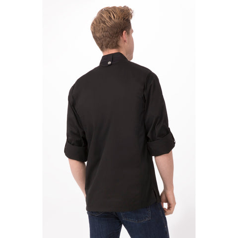 Chef Works BCLZ008BLU3XL Hartford Chef Coat, Blue, 3XL