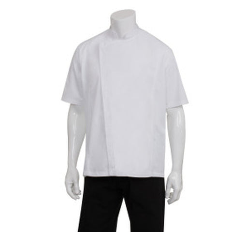 Chef Works BCSZ009WHTXS Men's Springfield White Chef Coat