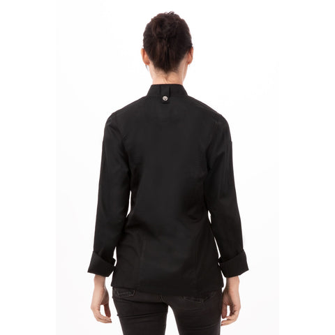 Chef Works BCWLZ005BLU2XL Hartford Women's Chef Coat, Blue, 2XL