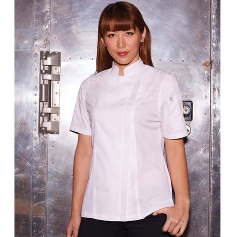 Chef Works BCWSZ006WHTL Women's Single-Breasted Springfield Chef Coat