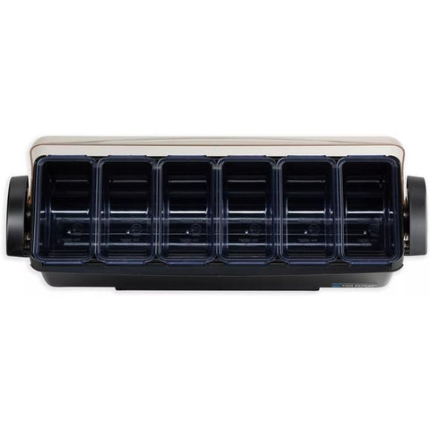 San Jamar BD4006S Dome Garnish Center - 6 Pint, 6 Tray, Black