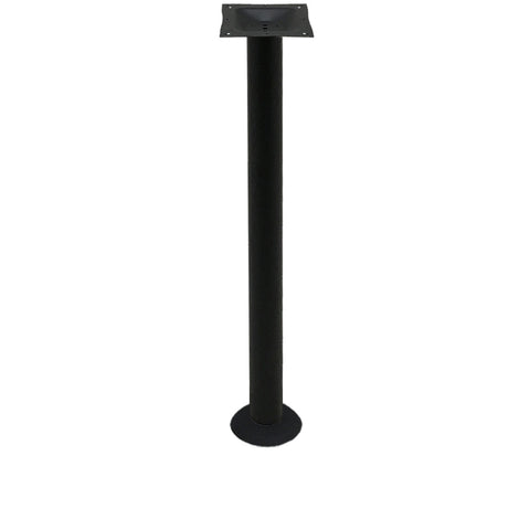 Oak Street Manufacturing BDB-BAR Bar Height Bolt Down Table Base, Black Sandtex, 3" Column