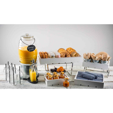 Tablecraft Products BDGTUB Galvanized Beverage Dispenser Base Tub