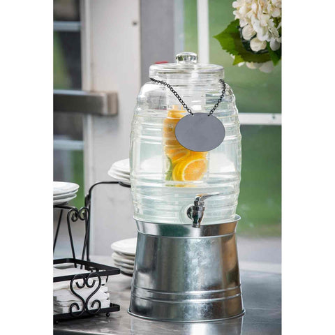 Tablecraft Products BDGTUB Galvanized Beverage Dispenser Base Tub