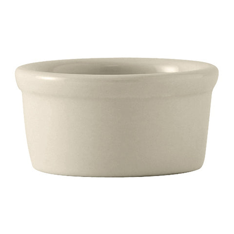 Tuxton China BEX-025 DuraTux 2-1/2 oz. Ceramic Ramekin / Sauce Cup