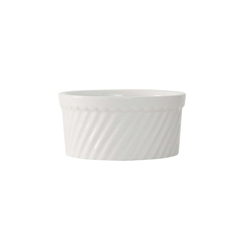 Tuxton China BEX-2004 18 oz Eggshell Swirl Souffle Bowl