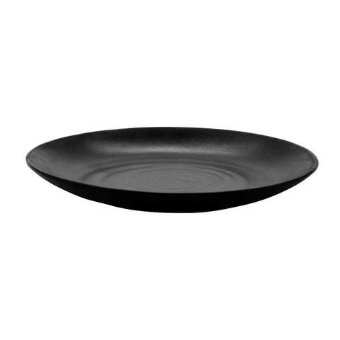 G.E.T. Enterprises BF-10-BK Nara 10" Black Matte Round Melamine Plate