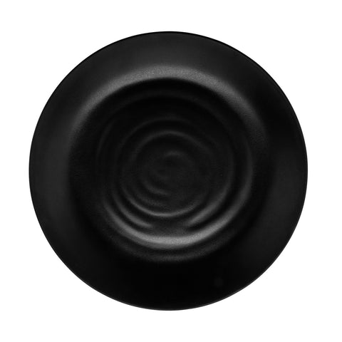 G.E.T. Enterprises BF-10-BK Nara 10" Black Matte Round Melamine Plate