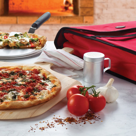 Winco BGPZ-18 Insulated Pizza Delivery Bag, 18 x 18 x 5, Red