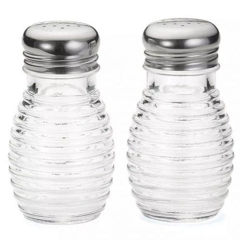 Tablecraft BH2 Beehive Collection 2 oz Glass Salt/Pepper Shaker