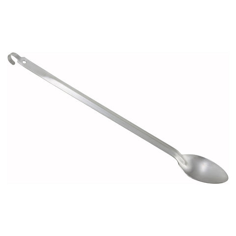 Winco BHKP-21 21" Perforated Heavy-Duty Basting Spoon with Hang Hook
