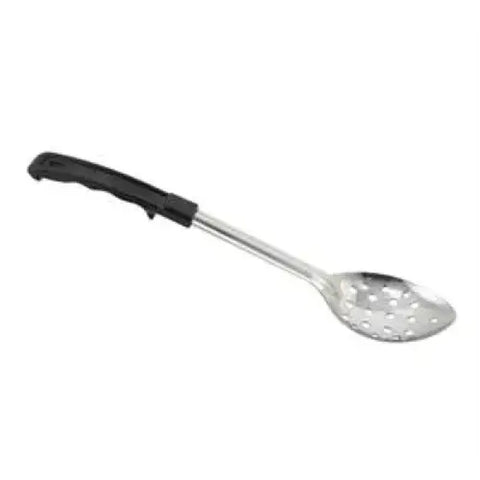 Winco BHPP-11 11" Heavy-Duty Perforated Basting Spoon with Stop Hook