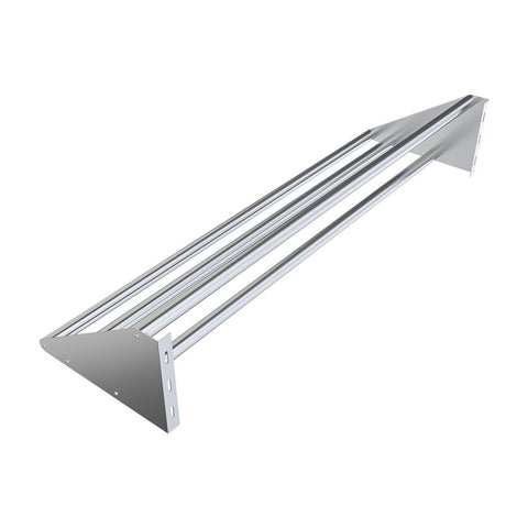BK Resources BK-TSH-63 63" Stainless Tubular Overshelf Wall Mount