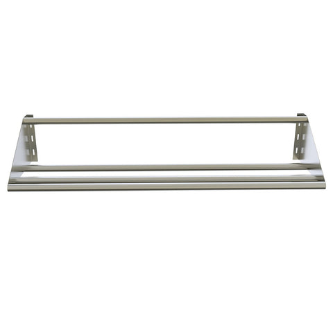 BK Resources BK-TSH-63 63" Stainless Tubular Overshelf Wall Mount
