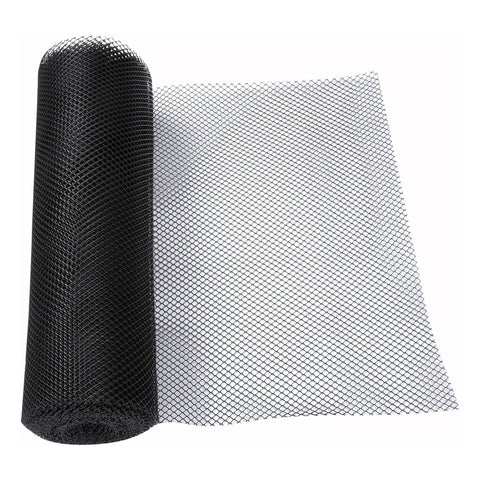 Winco BL-240K Black Plastic Mesh Bar Liner Roll, 2' x 40'