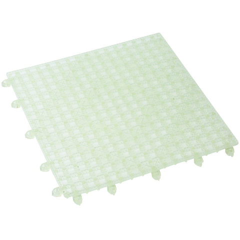 Winco BML-12C Interlocking Clear Bar Mat, 12" x 12"
