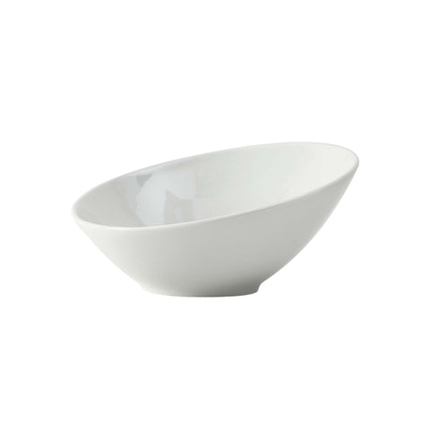 Tuxton China BPB-220U 21 oz. Porcelain White Slant Bowl