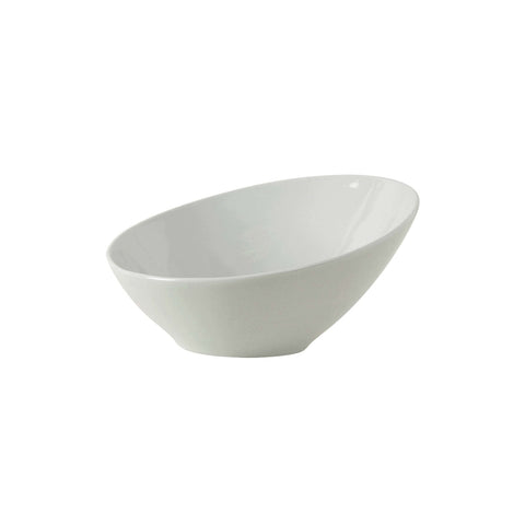 Tuxton China BPB-220U 21 oz. Porcelain White Slant Bowl
