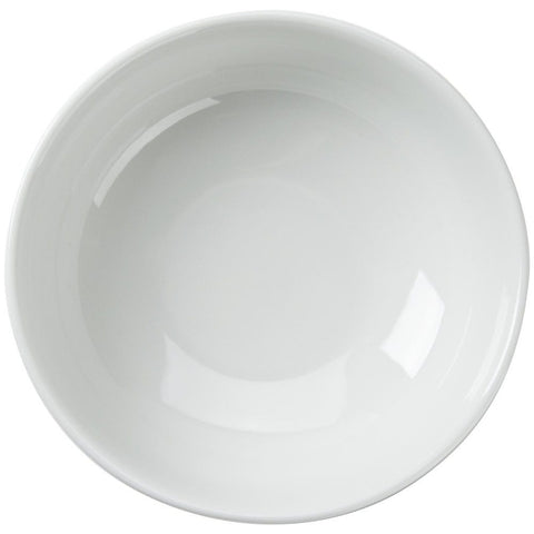 Tuxton China BPB-7003 Porcelain White Round Menudo/Salad/Pasta Bowl, 9-1/2" Dia. x 3-1/2"H, 75-1/2 oz.