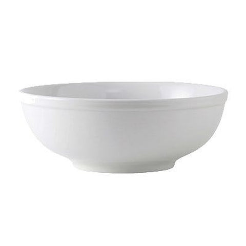 Tuxton China BPB-7003 Porcelain White Round Menudo/Salad/Pasta Bowl, 9-1/2" Dia. x 3-1/2"H, 75-1/2 oz.