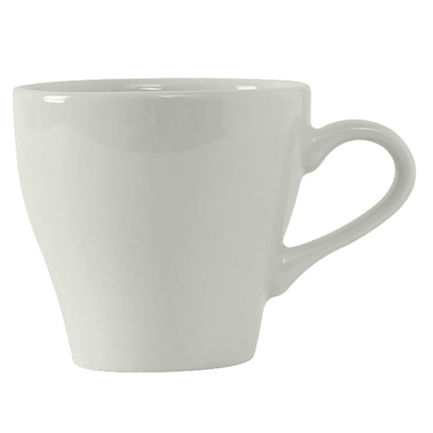 Tuxton China BPF-0808 8 oz Europa Cappuccino Cup, Porcelain White
