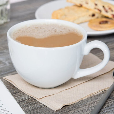 Tuxton China BPF-1601 16 oz. Porcelain White China Cappuccino Cup