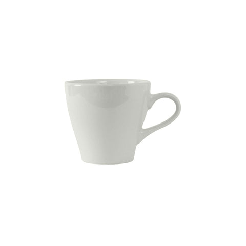 Tuxton China BPF-1608 16 oz. Porcelain White Europa Cappuccino Mug