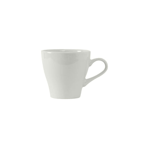 Tuxton China BPF-1608 16 oz. Porcelain White Europa Cappuccino Mug
