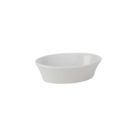 Tuxton China BPK-240 24 oz Porcelain White Oval Baker