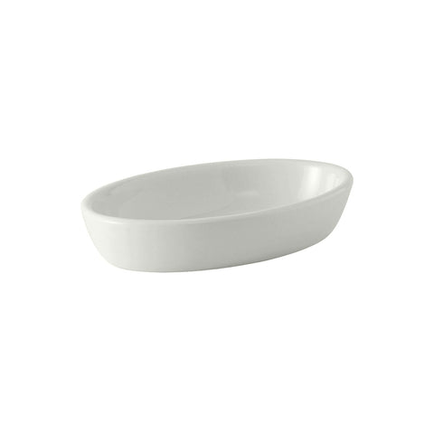 Tuxton China BPK-240 24 oz Porcelain White Oval Baker