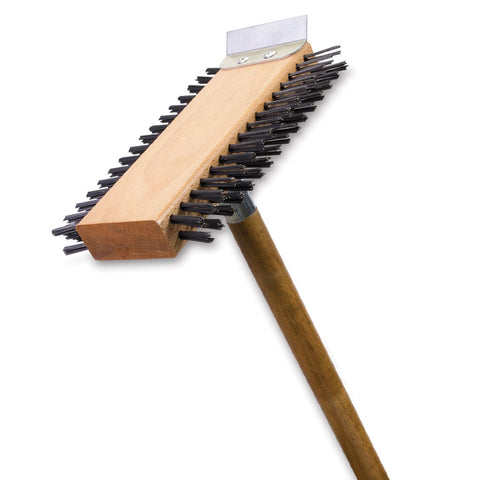 THE MALISH CORPORATION BP-C Broiler Power Grill Brush, Double-Sided Carbon Steel