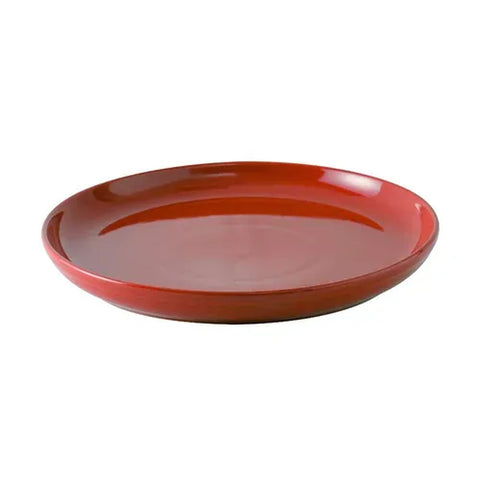 Tuxton China BQA-1315 13-1/8" Cayenne Pizza Serving Plate