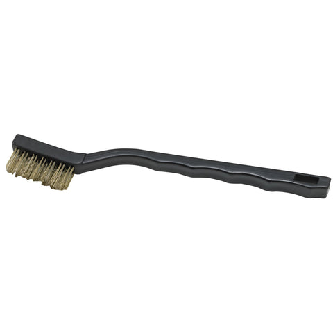 Winco BR-7B 7" Mini Utility Brush with Brass Wire Bristles